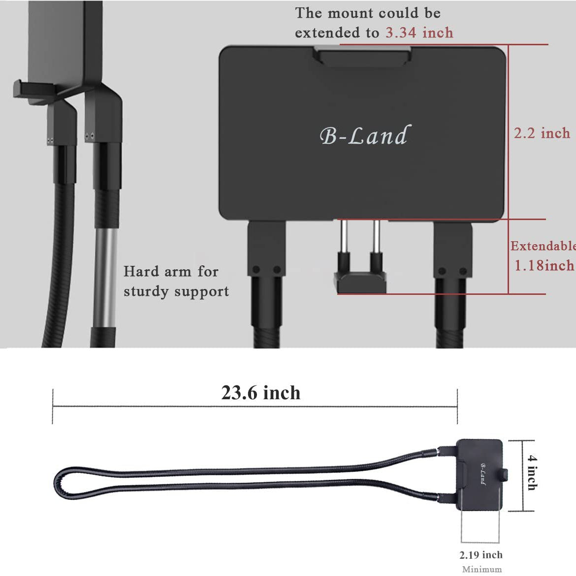 Universal Lazy Hanging Neck Phone Mount Stand Adjustable Alloy Necklace Cellphone Bracket Holder Universal Lazy Hanging Neck Phone Mount Stand Adjustable Alloy Necklace Cellphone Bracket Holder